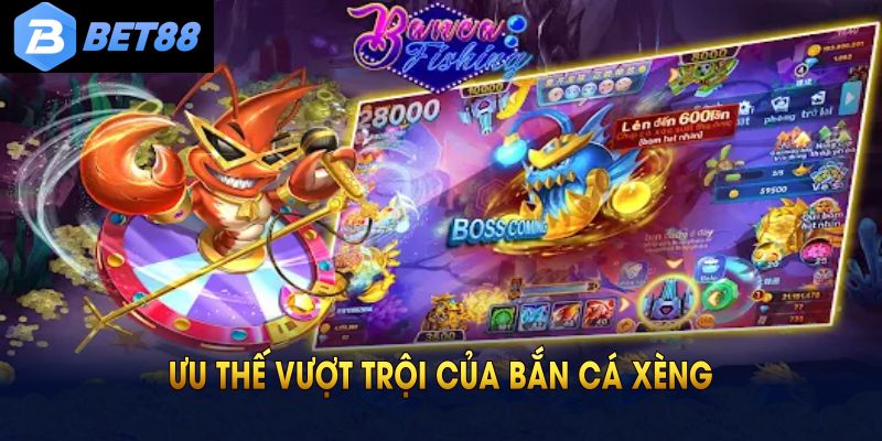 Hệ thống bắn cá xèng mang đến trải nghiệm thú vị cho mọi người